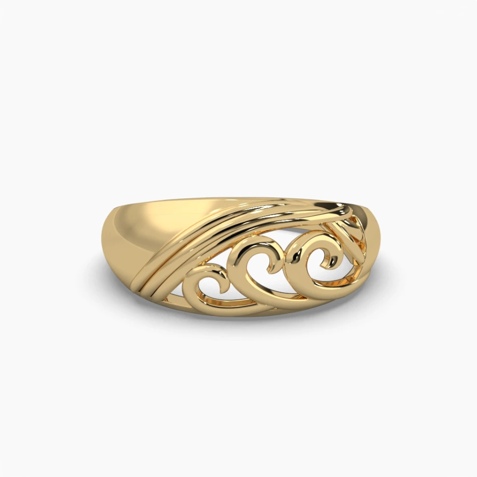 Anillo de oro amarillo 14K
