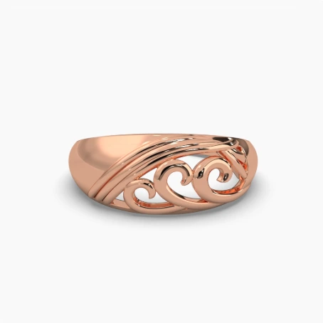Anillo oro rosa 14k