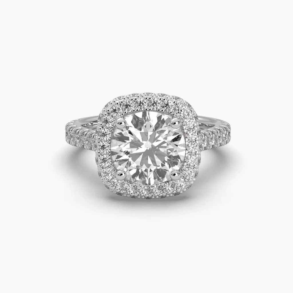 Anillo oro blanco 14k  con circonias.